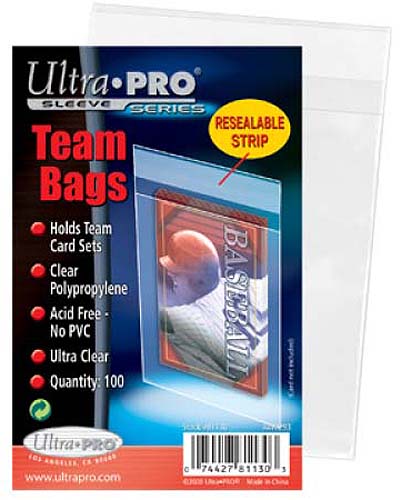 Ultra Pro Team Bags - Resealable Sleeves (100 Bags)