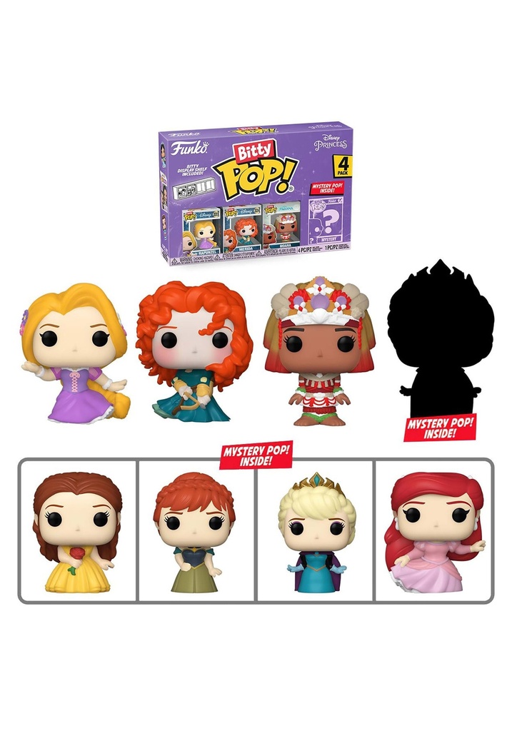 Funko Bitty POP! 4-Pack Disney Princesses