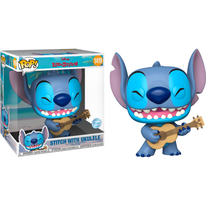 Funko Jumbo POP! Stitch With Ukulele