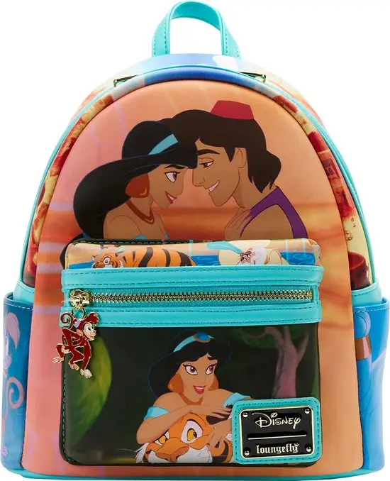 LOUNGEFLY Backpack- Aladdin & Jasmine