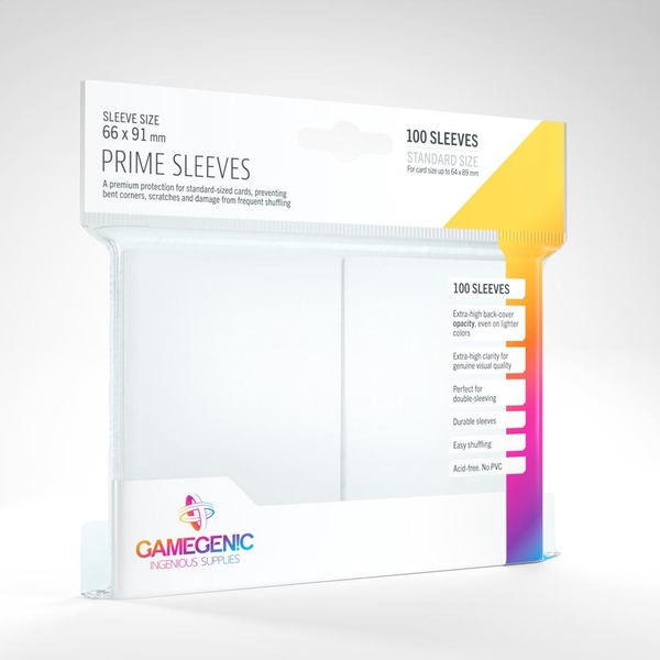 GameGenic Prime Card Sleeves - 100x White