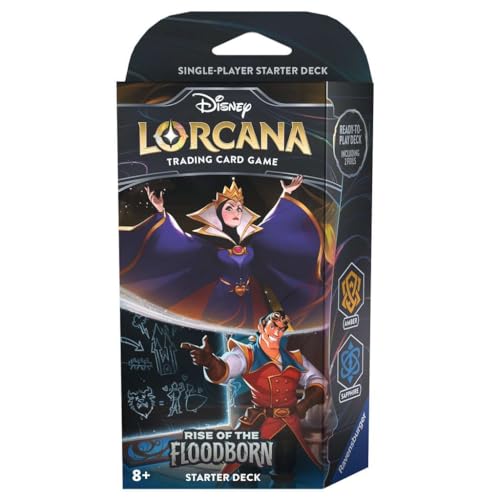Disney Lorcana TCG: Rise Of The Floodborn Starter Deck The Queen (Amber) & Gaston (Sapphire)
