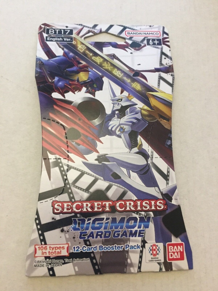 Digimon TCG: Secret Crisis Sleeved Booster