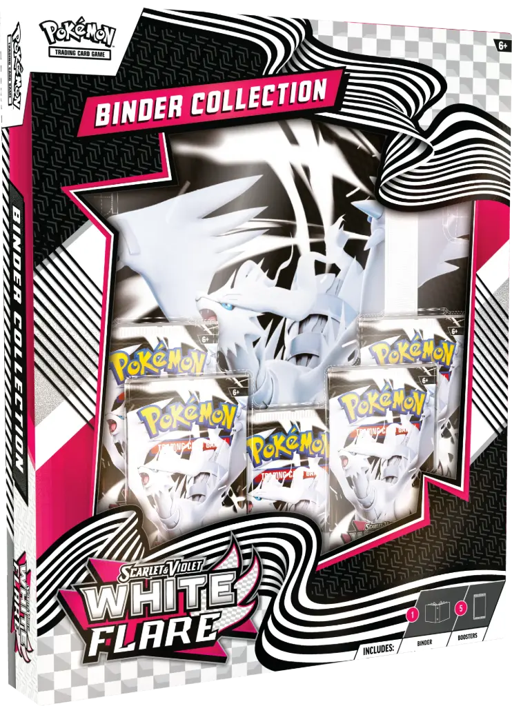 Pokémon TCG: Scarlet & Violet - White Flare Binder Collection (Portfolio + 5 boosters) 