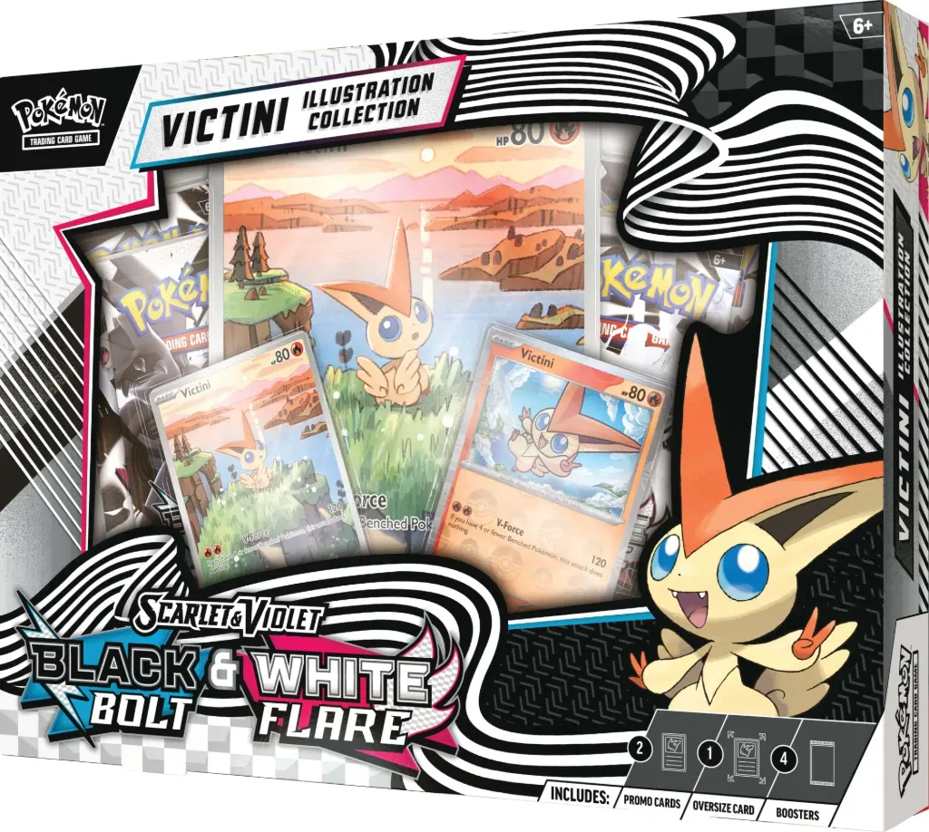 Pokémon TCG: SV10.5 Black & White Victini Illustration Collection