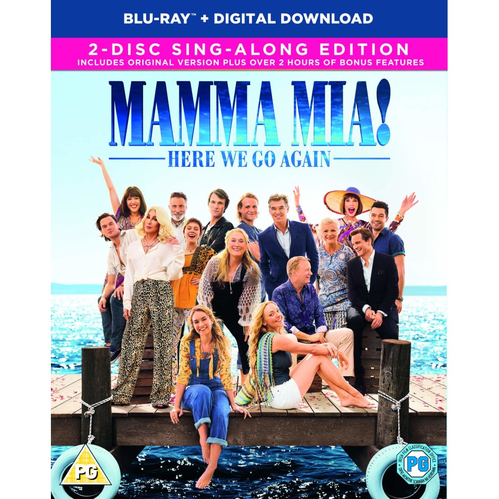 Mamma Mia! Here We Go Again Blu-ray + Slipcover