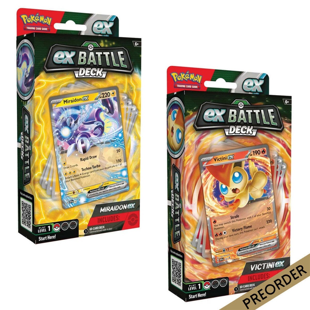 Pokémon TCG: Miraidon / Victini ex Battle Deck (1 Random Deck)