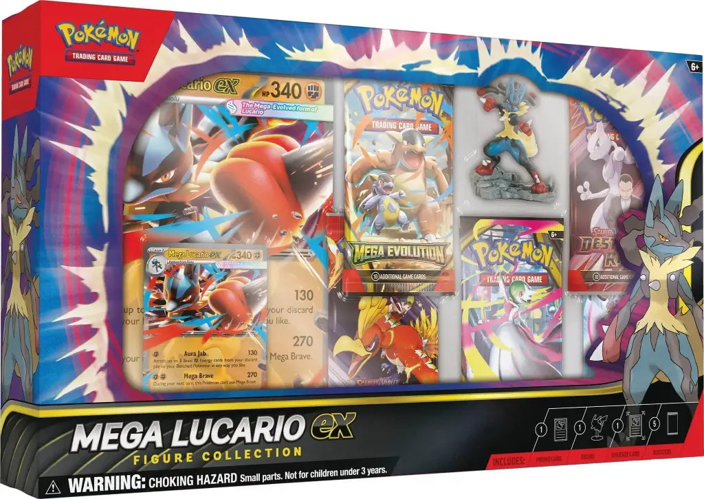 Pokémon TCG: Mega Evolution - Mega Lucario ex Figure Collection