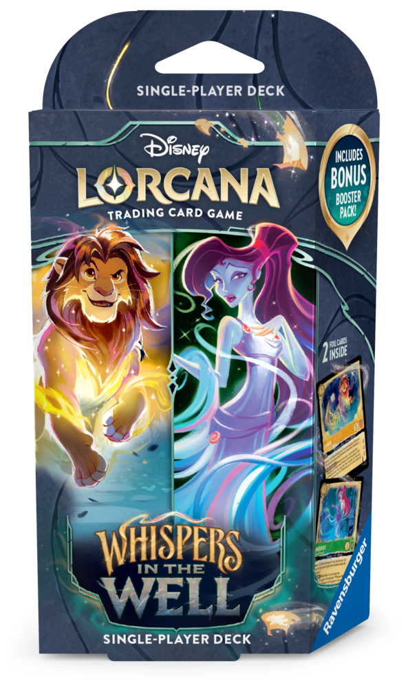 [05F3D058E1DB] Disney Lorcana TCG: Whispers In The Well Starter Deck Simba & Meg