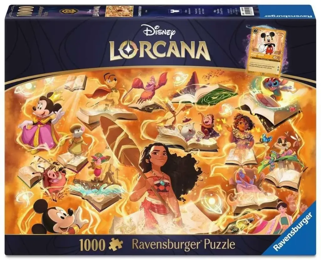 Disney Lorcana Puzzle - Ruby + Mickey Mouse Promo Card