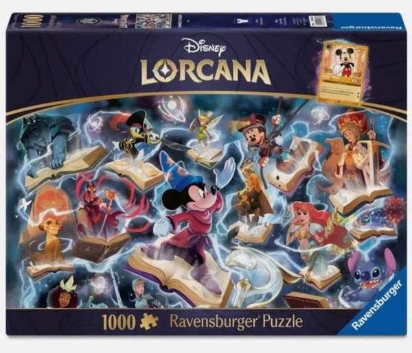 Disney Lorcana Puzzle - Steel + Mickey Mouse Promo Card