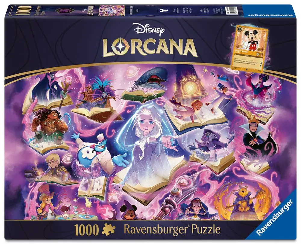 Disney Lorcana Puzzle - Amethyst + Mickey Mouse Promo Card