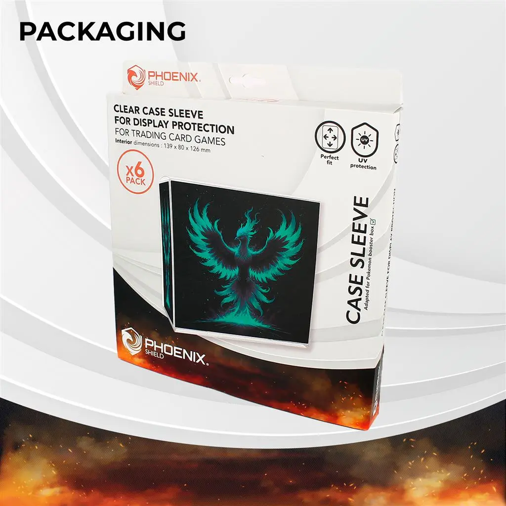Phoenix Clear Case Sleeves - Booster Box