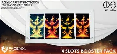 Phoenix Shield Acrylic Art Set Protection - Booster Packs