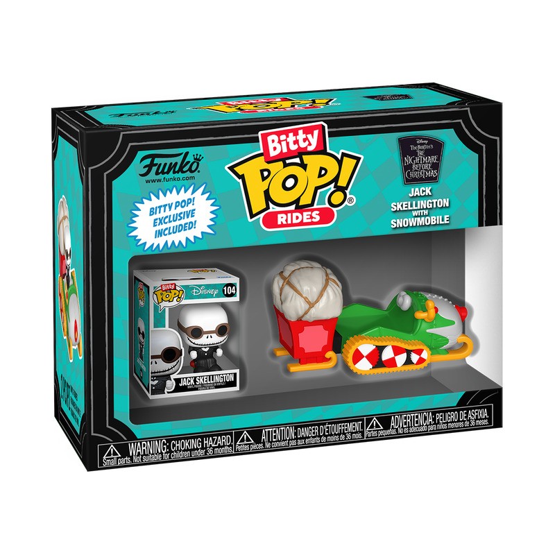 [05F9A121E1D9] Funko Bitty POP! Jack Skellington With Snowmobile