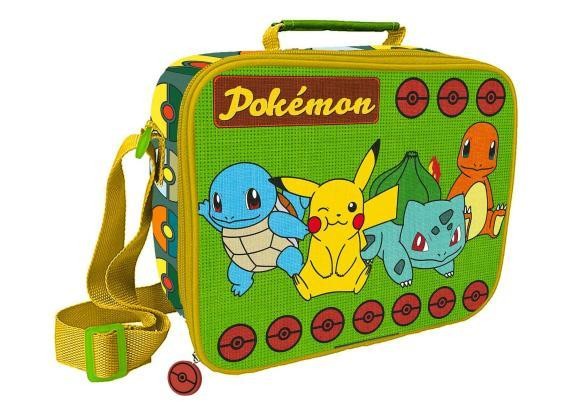 Pokémon Lunchbag - Squirtle, Pikachu, Bulbasaur & Charmander