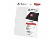 Ultimate Guard 18-Pocket Pages 10Pcs - White