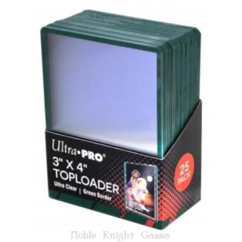 Ultra Pro Toploader - 3" x 4" Ultra Clear Green Border (25 pieces) 