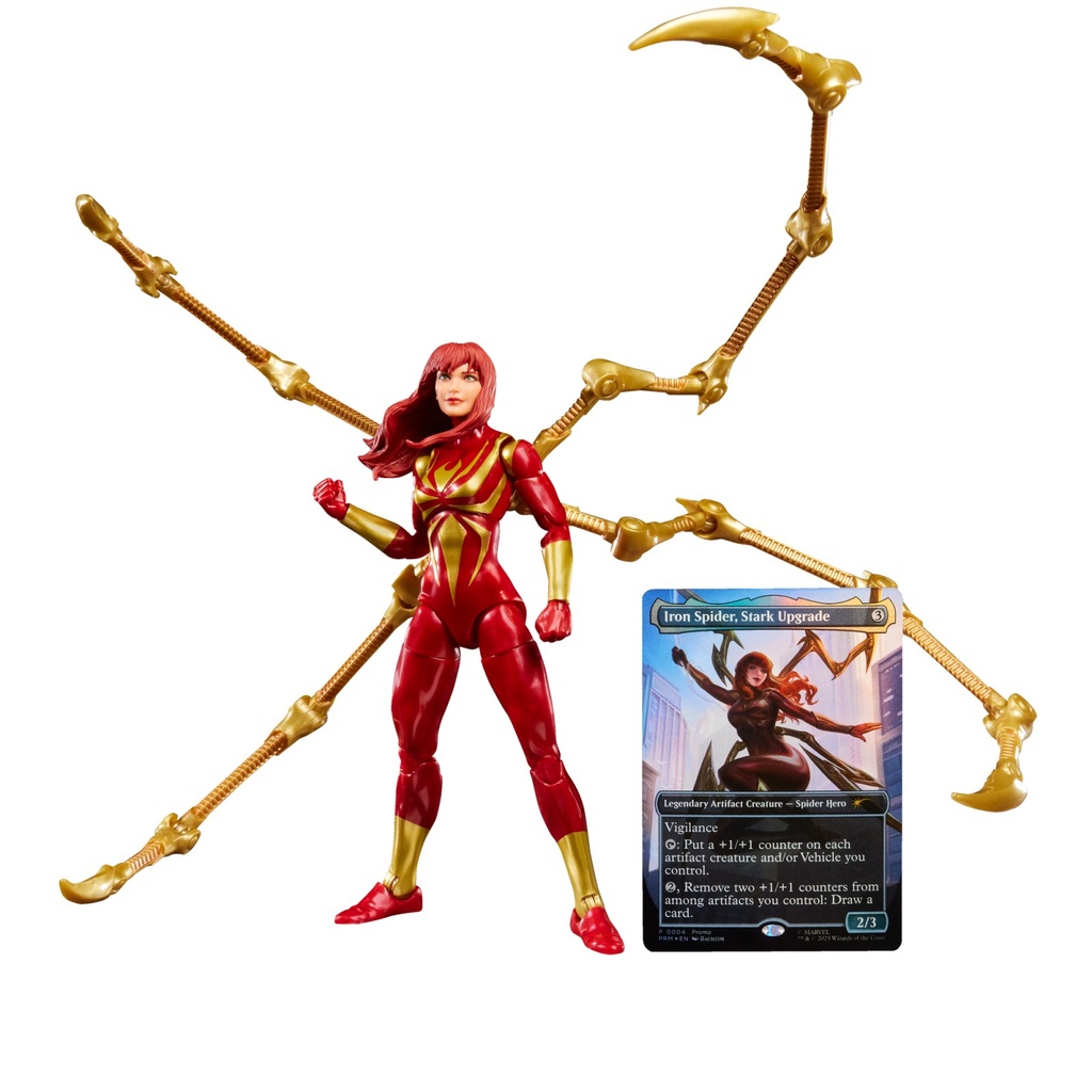 Magic: The Gathering Spider-Man Action Figure Mary Jane Watson (Iron Spider) (plus Exclusive Foil Card)