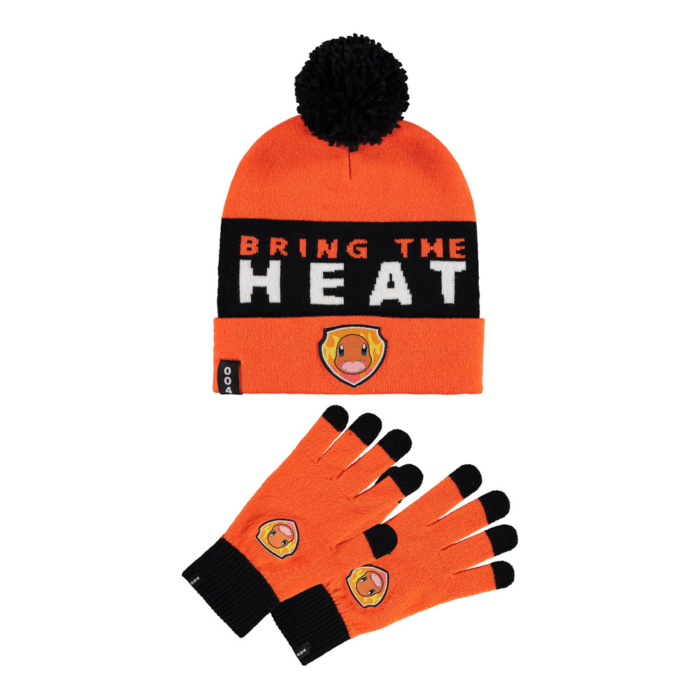 Difuzed Pokémon Beanie & Gloves- Charmander