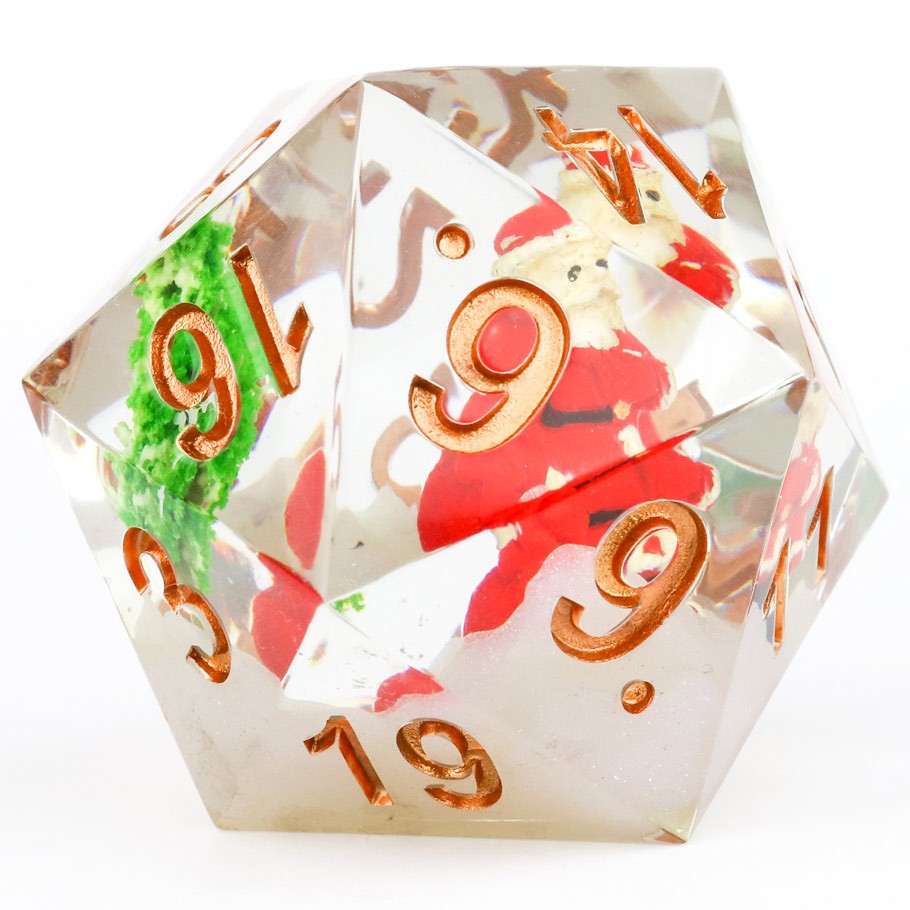 Sirius Dice - 54mm D20 Dice - Santa