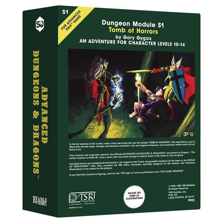 Dungeons & Dragons - Classic Module Dice Collection - Tomb Of Horrors