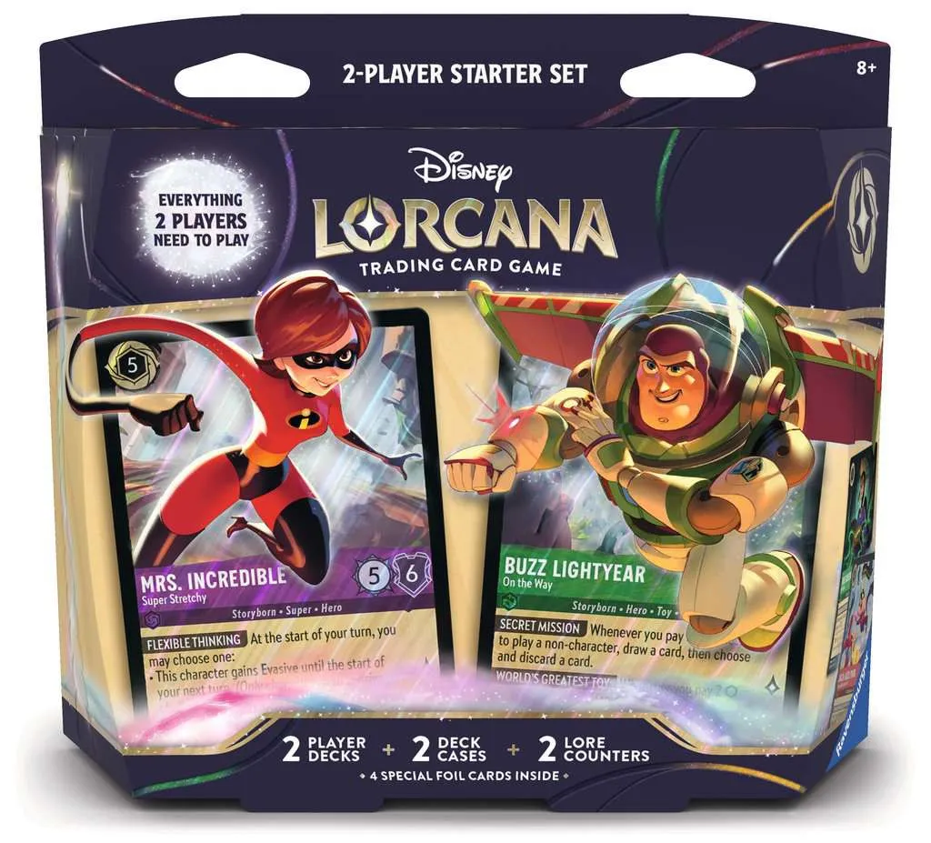 Disney Lorcana TCG: 2 Player Starterdeck - Mrs Incredible & Buzz Lightyear