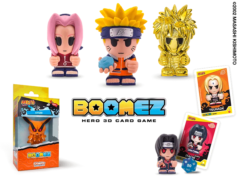 Boomez Hero 3D Card Game - Naruto Mystery Figure