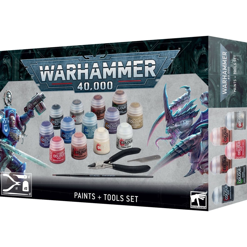 Warhammer - 40,000 - Paints + Tools Set