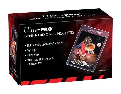 Ultra Pro Semi-Rigid Card Holders - 200 Pieces