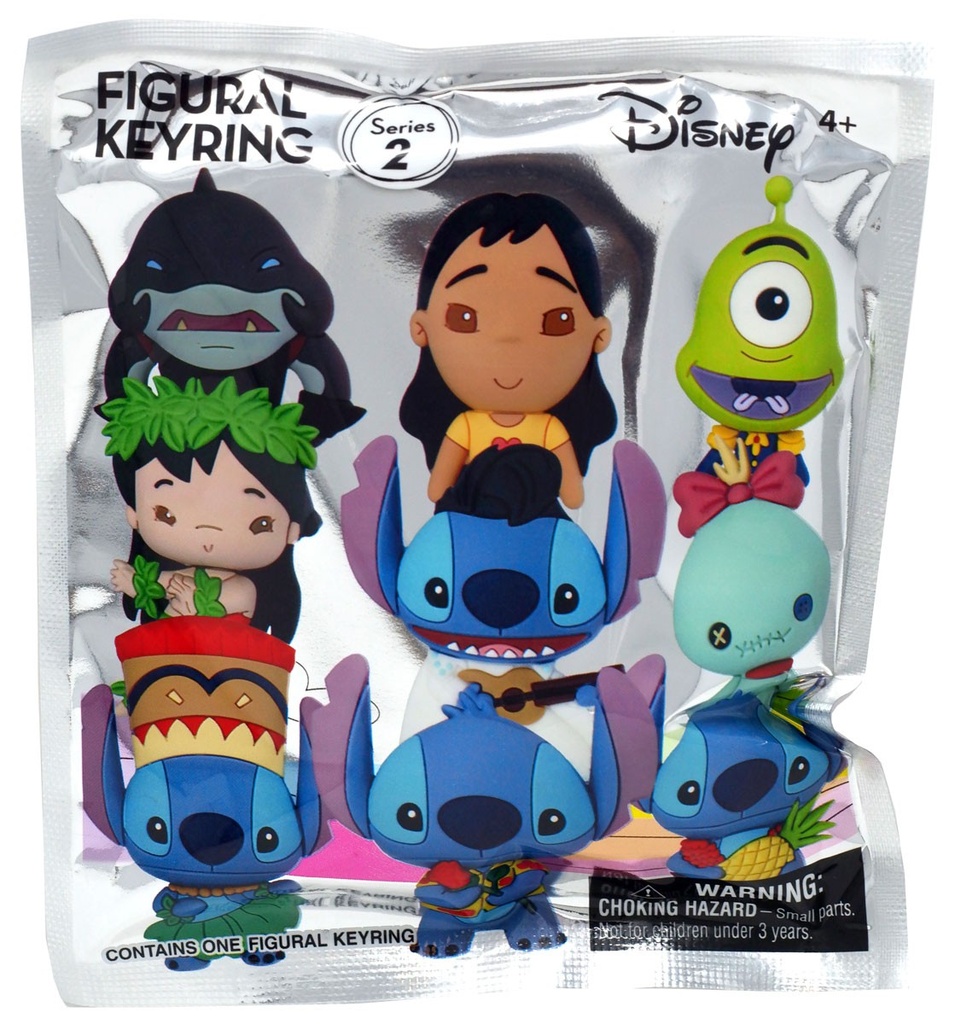 Disney Lilo & Stitch 3D Figural Bag Clip Series 2 (1 Random Clip)