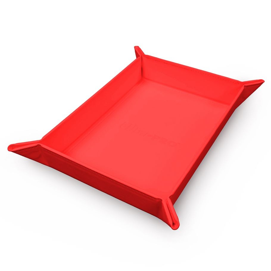 Ultra Pro - Vivid Dice Tray - Magnetic Foldable Dice Tray - Red
