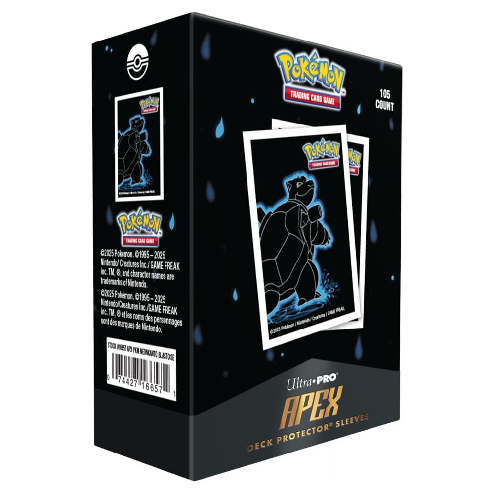Pokémon TCG: 105x Blastoise Apex Deck Protector Sleeves