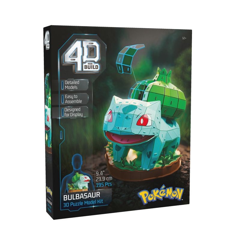 4D Build - Pokémon - 3D Puzzle Model Kit - Bulbasaur