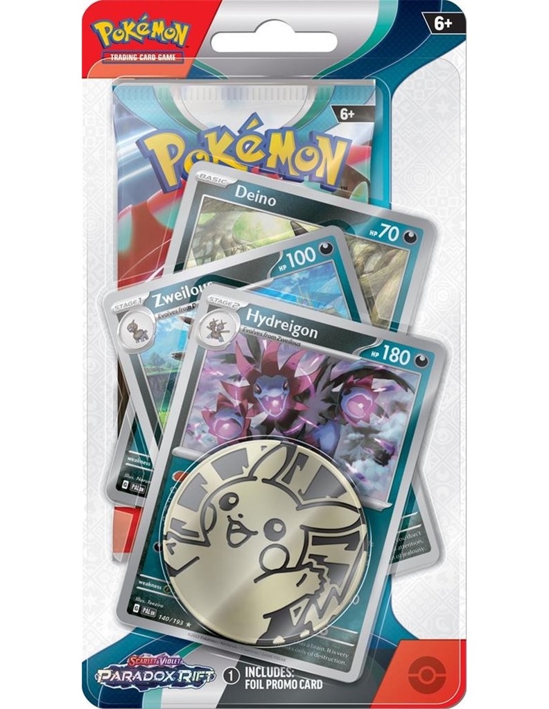 Pokémon TCG: Scarlet & Violet - Paradox Rift Premium Checklane Blister - Deino, Zweilous & Hydreigon