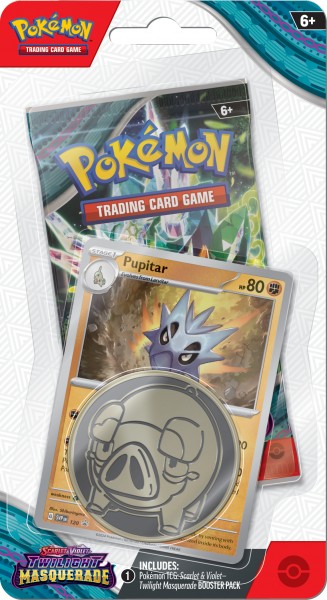Pokémon TCG: Scarlet & Violet - Twilight Masquerade Checklane Blister - Pupitar