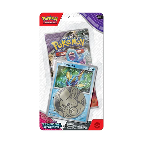 Pokémon TCG: Scarlet & Violet - Temporal Forces Checklane Blister - Carvanha