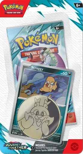Pokémon TCG: Scarlet & Violet - Journey Together Checklane Blister - Scraggy