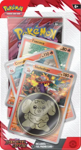 Pokémon TCG: Scarlet & Violet - Destined Rivals Premium Checklane Blister - Fuecoco, Crocalow, Skeledirge