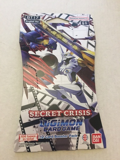 Digimon TCG: Secret Crisis Sleeved Booster