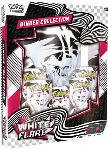 Pokémon TCG: Scarlet & Violet - White Flare Binder Collection (Portfolio + 5 boosters) 