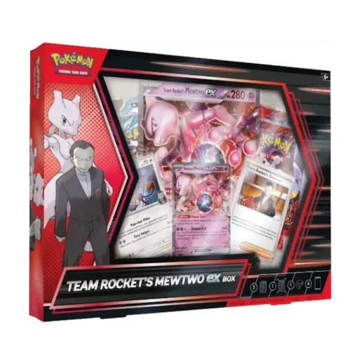 Pokémon TCG: Team Rocket's Mewtwo ex Box
