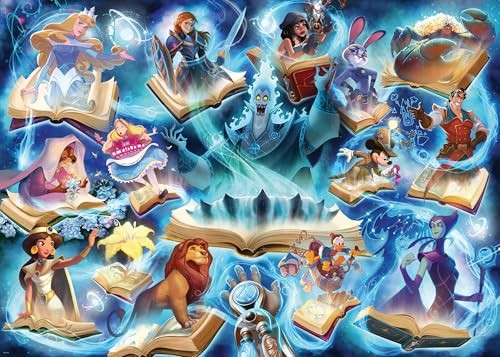 Disney Lorcana Puzzle - Sapphire + Mickey Mouse Promo Card 