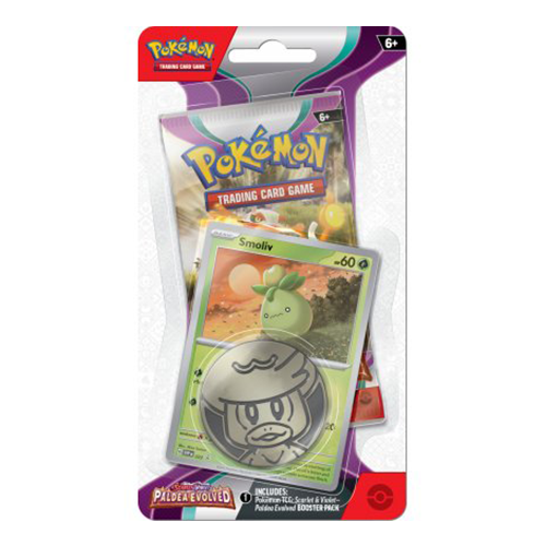 Pokémon TCG: Scarlet & Violet - Paldea Evolved Checklane Blister - Smoliv