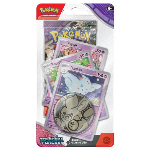 Pokémon TCG: Scarlet & Violet - Temporal Forces Premium Checklane Blister - Togepi, Togetic & Togekiss